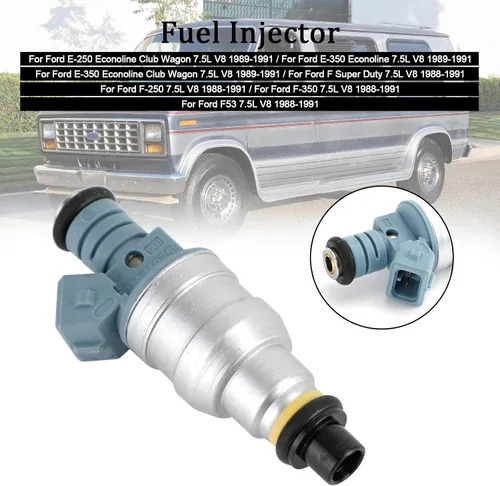 Miniatura 4 de 1 inyector de combustible - Ford E-Series 7.5L V8, Super Duty, 1988-1991