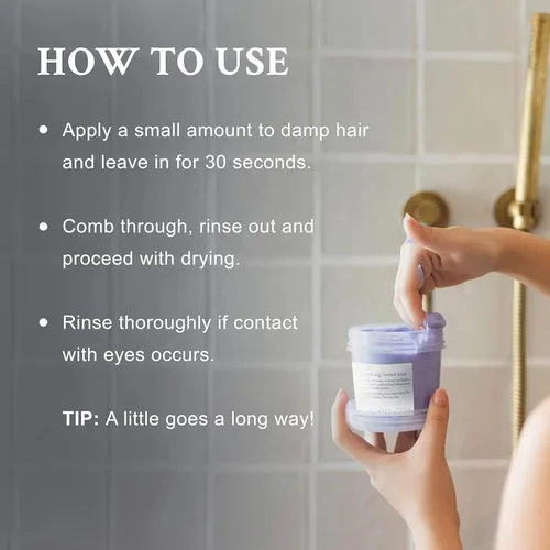 Miniatura 2 de Davines LOVE - Máscara instantánea suavizante, acción antiencrespamiento de acción rápida para cabello ondulado, rebelde y grueso, suaviza