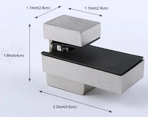 Miniatura 2 de XVL Estante de vidrio de baño de 14 pulgadas vidrio templado cepillado, GS3002A