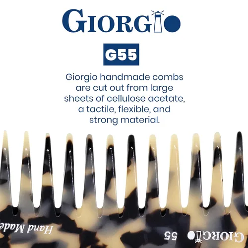 Miniatura 5 de Giorgio G55 TW - Peine de dientes anchos para desenredar el cabello mojado, peine para desenredar el cabello de grosor fino a medio, peines