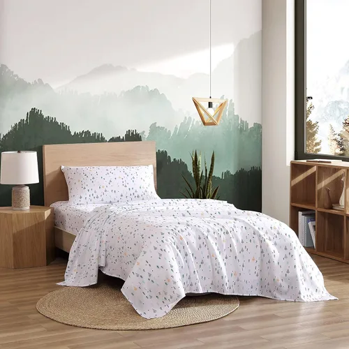 Miniatura 22 de Eddie Bauer Juego de sábanas para niños tamaño individual XL, ropa de cama de microfibra ultrasuave con sábana bajera totalmente elástica, juego