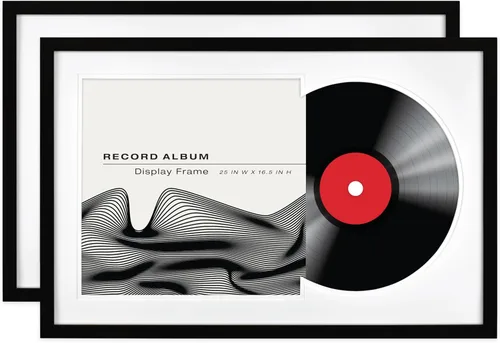 Miniatura 11 de MCS Marco Mate para Álbum de Vinilo Sencillo, Marco de 15x15 Pulgadas, Negro para Mostrar una Funda de Vinilo LP (Paquete de 1)