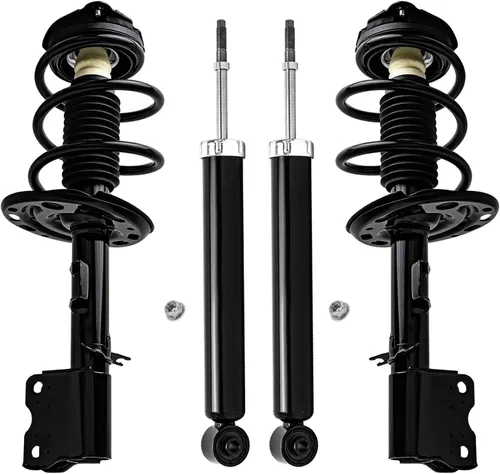 Miniatura 50 de Detroit Axle - Amortiguadores de puntales RWD para Infiniti G35 03-06, 2 amortiguadores traseros, 2 puntales delanteros y muelles helicoidales 2003