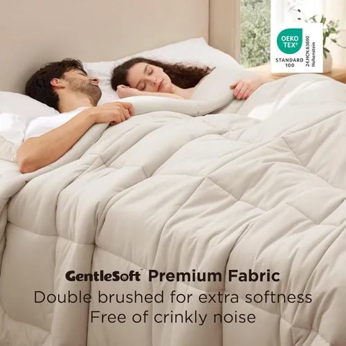 Miniatura 64 de Bedsure Relleno de edredón – Edredones acolchados tamaño individual XL, edredón para todas las estaciones, suave manta de ropa de cama alternativa