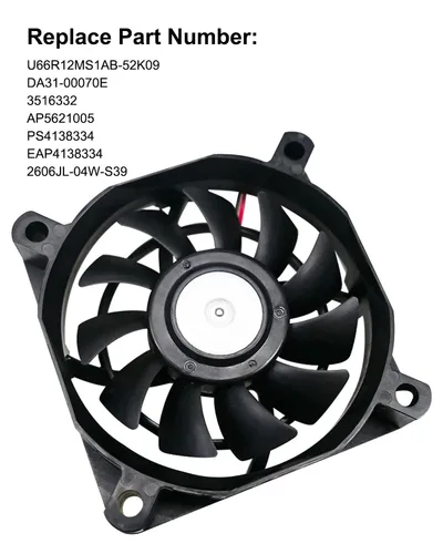 Miniatura 3 de Repuesto del motor del ventilador de la máquina de hielo DA31-00070E U66R12MS1AB-52K09 para refrigerador Samsung ClimaTek, reemplazo 3516332