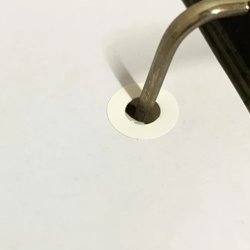 Miniatura 6 de Paquete de 4000 calcomanías de refuerzo de agujeros de papel - 0.25 pulgadas, color blanco
