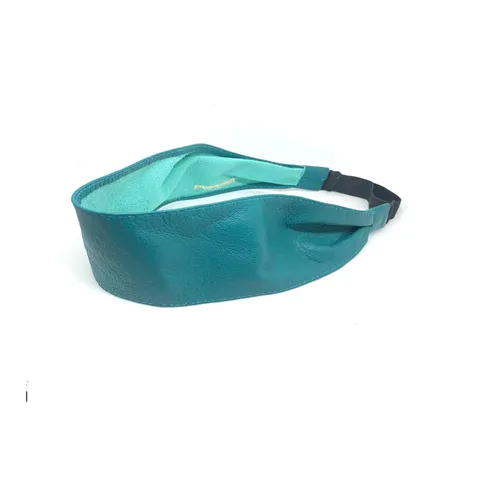 Miniatura 14 de Wardani, Diadema de cuero de 2.75 pulgadas de ancho, ajustable, elástica, suave y cómoda, fabricada en Estados Unidos con piel de cordero italiana