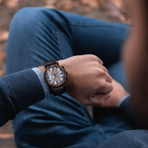 Miniatura 2 de 2win Relojes de madera grabados, regalos personalizados para hombres, marido, novio, mi hombre, prometido, padrino de boda, cumpleaños, Navidad