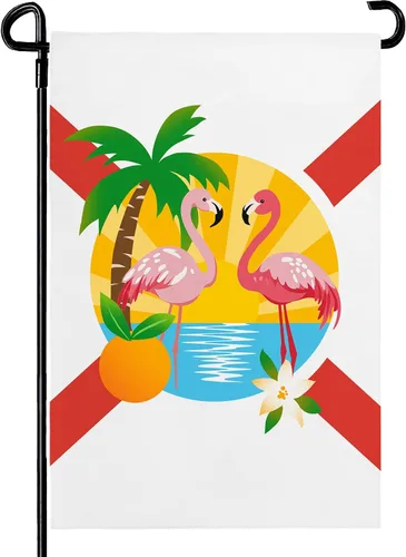 Miniatura 62 de Bandera de jardín floral de verano (bandera de jardín de águila del 4 de julio)