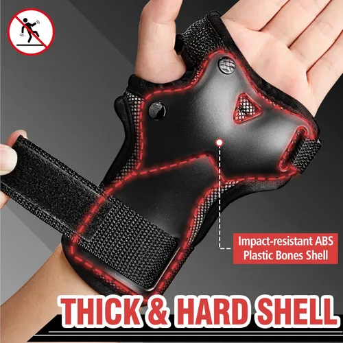 Miniatura 2 de Muñequera de protección para la muñeca, soporte de muñeca de impacto deportivo para patinaje, patineta, snowboard, esquí, motocross