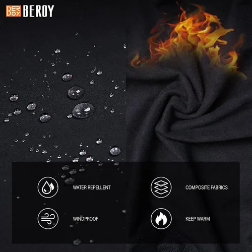 Miniatura 2 de Mens Cycling Jacket Running Fleece Windproof Reflective Warm Up Thermal Bike Jackets