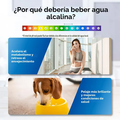 Miniatura 2 de Waterdrop Dispensador de filtro de agua alcalina, grande de 40 tazas, saludable, limpia y libre de toxinas, agua alcalina mineralizada, 100 galones