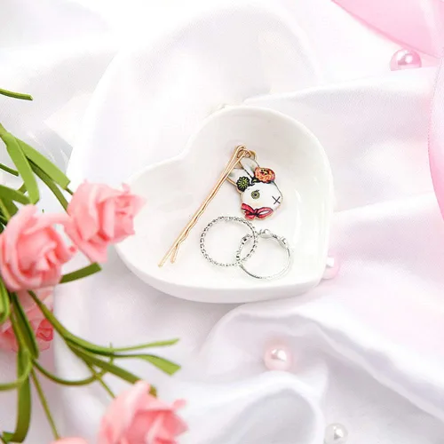 Miniatura 8 de Regalos de San Valentín para ella, lindos cuencos de cerámica con forma de corazón, mini condimento lateral, platos para condimentos, sushi, soja
