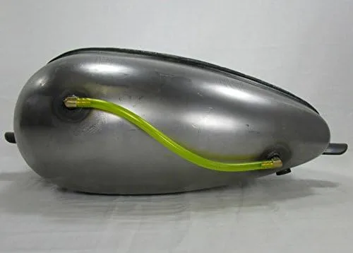 Miniatura 2 de Medidor de combustible para tanque de gasolina "montaje empotrado" para motocicleta, calibre de combustible externo de manguera Tygon color amarillo