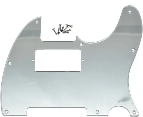 Miniatura 16 de KAISH - Carcasa de 8 agujeros para guitarra Tele Humbucker, golpeador blanco de 3 capas para Telecaster de EE. UU./México