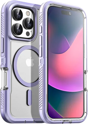 Miniatura 29 de AICase Funda para iPhone 13/14/16e [Compatible con Magsafe], Protección contra caídas de alta resistencia, Defensa multicapa, Grado militar