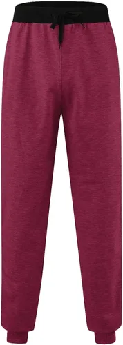 Pantalones deportivos para hombre, pantalones deportivos de algodón para otoño, color sólido, para ocio, calle alta, elásticos, con cordones, para