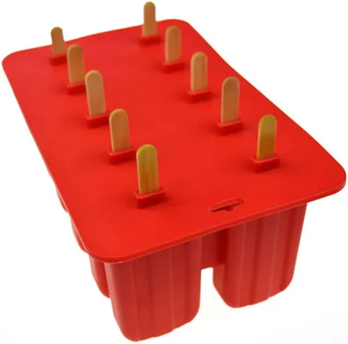 Miniatura 2 de Molde para paletas de silicona de grado alimenticio 4/10 cavidad hecha en casa molde para paletas de cocina sin BPA, congelado helado helado