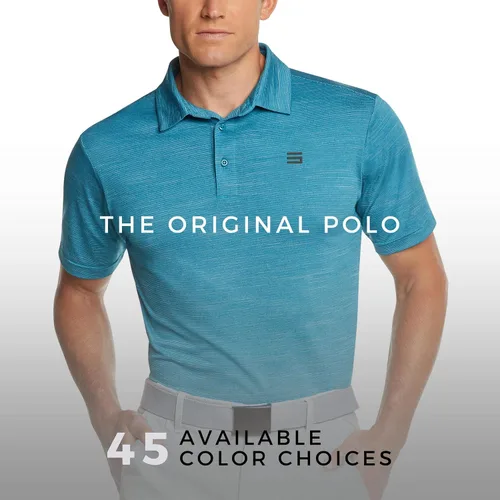 Miniatura 7 de Three Sixty Six - Camisetas de golf para hombre material Dry-Fit polo de manga corta con cuello atlético y casual