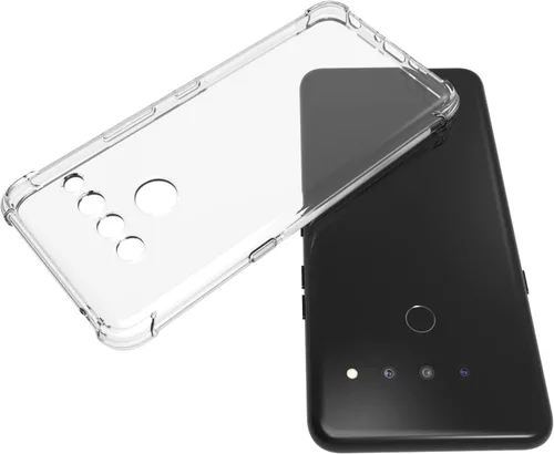Miniatura 5 de USTIYA Funda para LG V50 ThinQ Clear TPU Cuatro Esquinas LG V50 Funda Protectora Transparente Suave