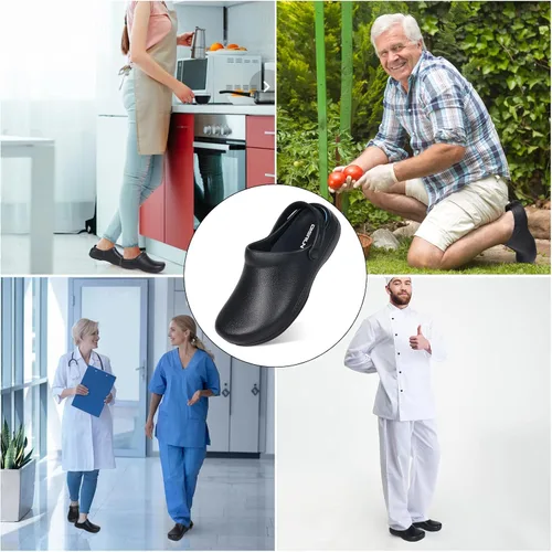 Miniatura 2 de Zuecos de chef antideslizantes para cocina, trabajo antideslizante