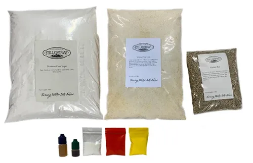 North Georgia Still Company 's Kit de fermentación para whisky de centeno malteado, maíz y luz de luna, kit de puré de 5 galones