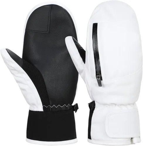 Durio Guantes de esquí impermeables para mujeres y hombres, guantes de esquí para mujeres y hombres, guantes de nieve para pantalla táctil, guantes