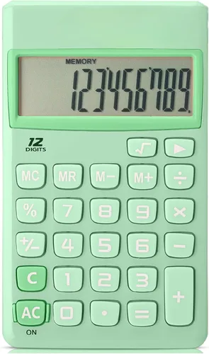 Miniatura 11 de Mr. Pen - Calculadora solar de función estándar, 12 dígitos, rosa claro, tamaño de bolsillo