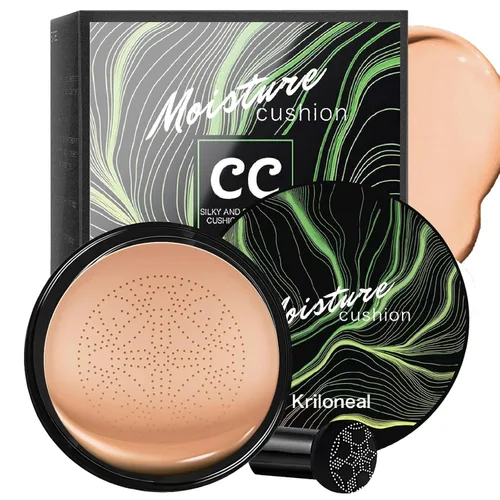 Miniatura 10 de CC Cream Foundation - Cojín de aire para cabeza de hongo, maquillaje facial, corrector hidratante impermeable, control de aceite, maquillaje desnudo