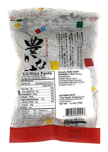 Miniatura 2 de Daimaru Molino de viento Fruit Fusha caramelo duro japonés 4.3 oz