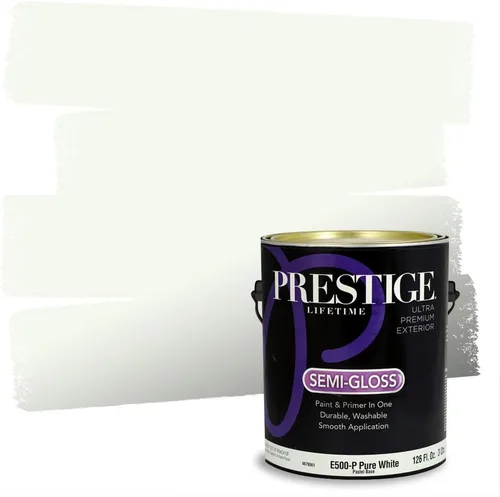 Miniatura 134 de PRESTIGE Pinturas Pintura interior e imprimación en uno, 1 galón, cáscara de huevo, aventura