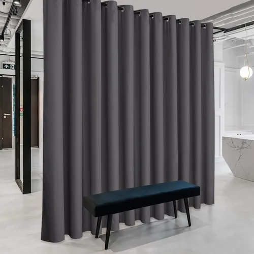 Miniatura 64 de RYB HOME - Cortinas extra largas con bloqueo de luz, persianas opacas insonorizadas para privacidad para cine en casa, oficina, fondo de patio, sala