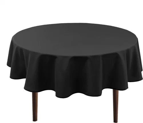 Miniatura 18 de Hiasan Mantel redondo de 30 pulgadas – Mantel de tela de poliéster impermeable resistente a las manchas a prueba de derrames, para comedor, cocina