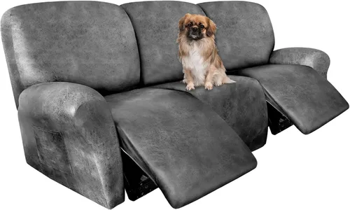 Miniatura 39 de ANARACHON Fundas para Sillas Reclinables Tipo Cuero, 4 Piezas Funda para Sillón Reclinable Lazy Boy, Protector de Muebles - Funda Suave Lavable