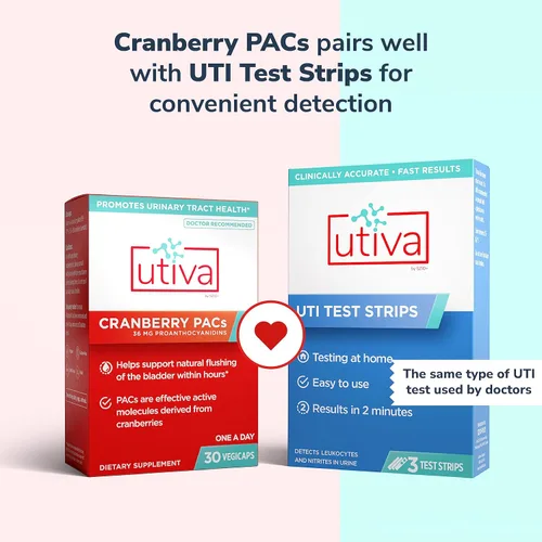 Miniatura 5 de Szio+ Utiva Arándano PACs – Ingredientes clínicamente estudiados 36mg de extracto de PACs - Prevención de UTI para mujeres - Salud del tracto