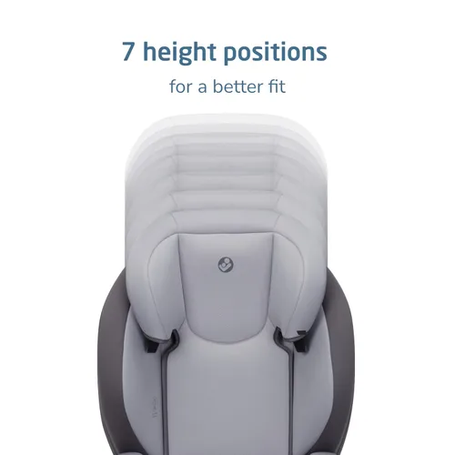 Miniatura 5 de Maxi-COSI RodiSport - Asiento elevador de automóvil para niños, respaldo alto, elevador sin respaldo, reposacabezas de 7 posiciones, sistema Easy