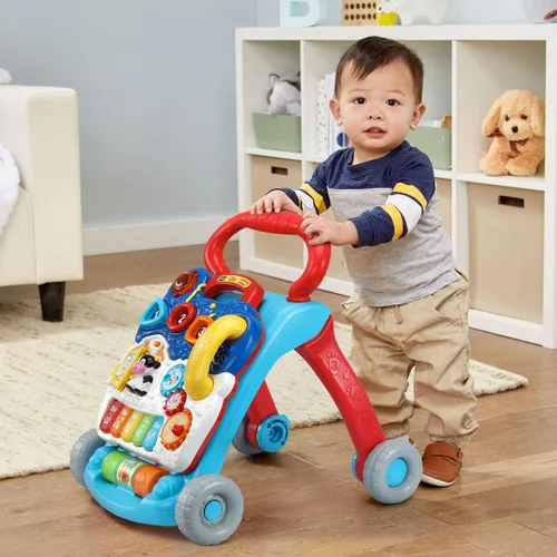 Miniatura 4 de VTech Andador de Aprendizaje de Sentado a de Pie (Empaque Libre de Frustraciones), Azul