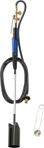 Miniatura 10 de Flame King Kit de soplete de propano resistente de 500,000 BTU con manguera de 10 pies, 39 pulgadas de largo para quemar malezas, derretir hielo