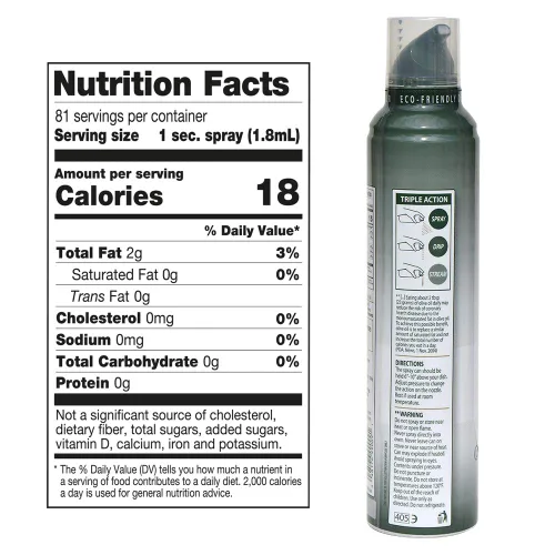 Miniatura 2 de Mantova Spray de Aceite de Oliva Extra Virgen de 8.5 onzas, Botella de Spray - Controla la Cantidad de Aceite - Ideal para Ensaladas y Cocina