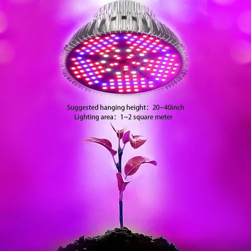 Miniatura 4 de Paquete de 2 bombillas LED de 100 W, espectro completo, 150 LED de espectro completo, lámpara de cultivo para plantas de interior para invernadero e