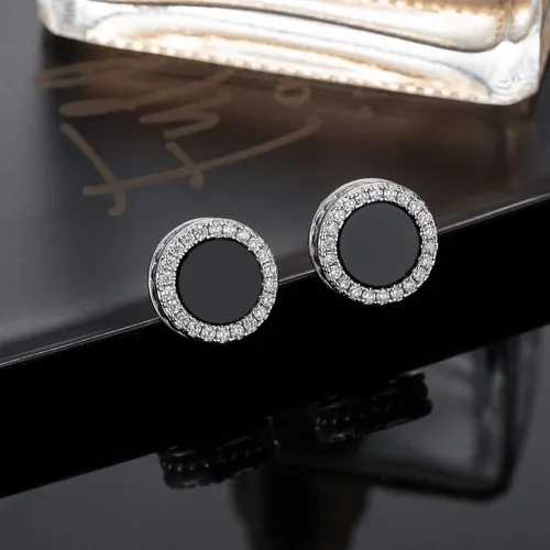 Miniatura 7 de RANKEEF Aretes para hombre, aretes para hombre, chapados en oro de 18 quilates, hipoalergénicos, redondos, con circonita cúbica, hip hop, cruz