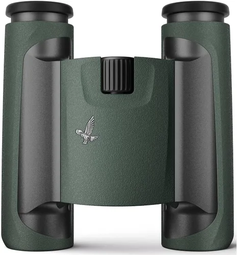 Miniatura 4 de SWAROVSKI OPTIK - Prismáticos de bolsillo de 10 x 25 CL con oculares torcidos y gran campo de visión (verde, bolsa de campo de montaña)