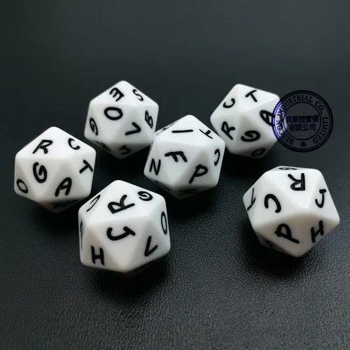 Miniatura 6 de Bescon - Dados poliédricos para juegos de 3 lados - D3, 3 lados, 5 colores opacos surtidos Juego de 5 piezas de colores surtidos D3