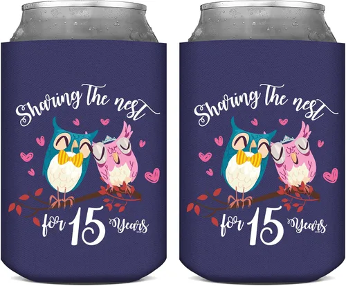 Compartir el nido durante 15 años, feliz aniversario de pareja casada puede enfriar, 2 - unidades Navy-2-Pack