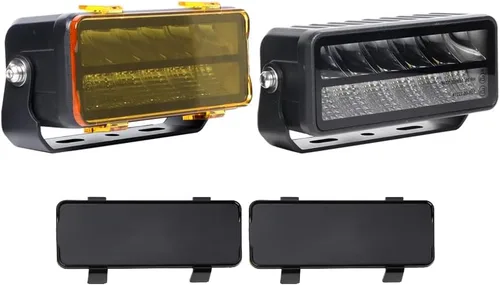 Miniatura 8 de barra de luz de 6 pulgadas de 72W, 5000 lms, luces antiniebla de reversa y respaldo para tractor, limpieza de nieve, camión, barco, SUV, ATV, 12/24V