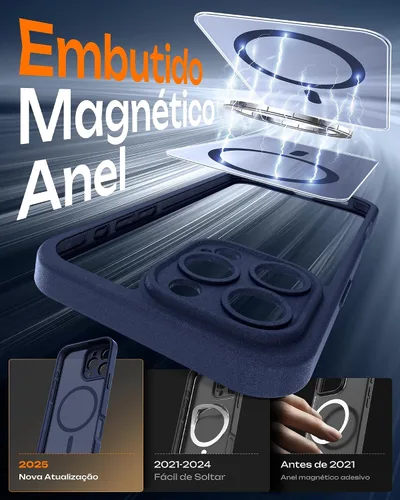 Miniatura 358 de TOCOL Funda para iPhone 11, compatible con Magsafe, protección completa de cámara, imanes integrados, protección contra caídas, funda translúcida
