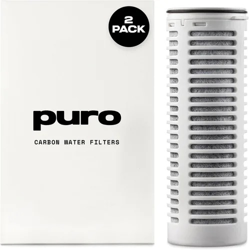 Puro - Filtro de repuesto para jarra de vidrio, paquete de 2, filtros de 200 galones, filtro de larga duración, filtrado 400% más rápido, filtro de