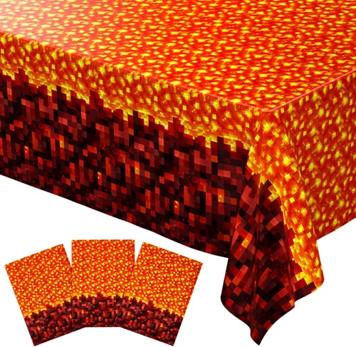 Miniatura 8 de Blue Orchards Fundas de mesa de caramelo (paquete de 3) – 54 x 108 pulgadas XL – Mantel, suministros de fiesta, decoraciones, fiesta de cumpleaños