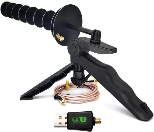 300Mbps Tarjeta Inalámbrica Adaptador USB Portátil O Ordenador de Escritorio Ordenador Recepción de Larga Distancia Señal WiFi Mejorada 16dBi 2.4GHz