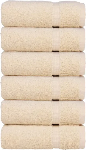 Miniatura 48 de Luxury Hotel & Spa Collection - Toalla ecológica de 100% algodón turco de 27 x 54 pulgadas (27 x 54 onzas), de secado rápido, para baño, borde